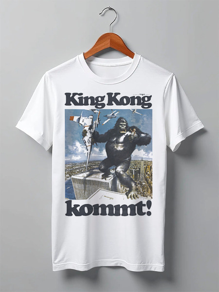 Заказать мужскую футболку в Москве. Футболка классическая King Kong от KinoArt - готовые дизайны и нанесение принтов.