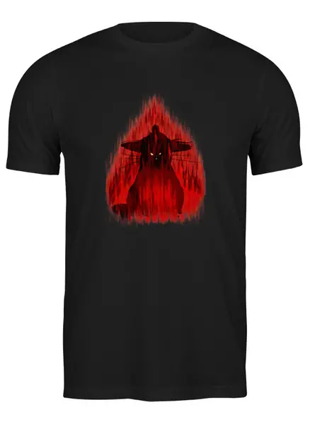 Заказать мужскую футболку в Москве. Футболка классическая Fire Neko от oneredfoxstore@gmail.com - готовые дизайны и нанесение принтов.