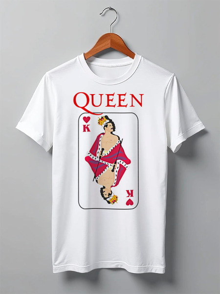 Заказать мужскую футболку в Москве. Футболка классическая Freddie Mercury - Queen от Leichenwagen - готовые дизайны и нанесение принтов.