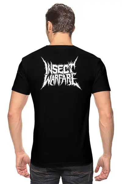 Заказать мужскую футболку в Москве. Футболка классическая Insect Warfare Band от Leichenwagen - готовые дизайны и нанесение принтов.