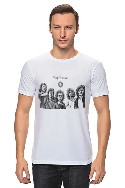 Заказать мужскую футболку в Москве. Футболка классическая King Crimson от Fedor - готовые дизайны и нанесение принтов.