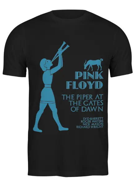 Заказать мужскую футболку в Москве. Футболка классическая Pink Floyd - The Piper at the Gates of Dawn от BeliySlon - готовые дизайны и нанесение принтов.