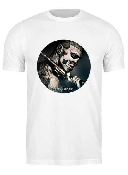 Заказать мужскую футболку в Москве. Футболка классическая Zombie boy от chamartin - готовые дизайны и нанесение принтов.