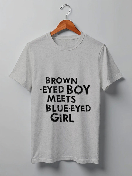 Заказать мужскую футболку в Москве. Футболка классическая brown-eyed boy от barddak - готовые дизайны и нанесение принтов.