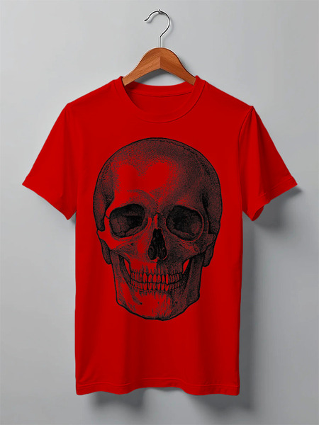 Заказать мужскую футболку в Москве. Футболка классическая SKULL (dollar) от balden - готовые дизайны и нанесение принтов.