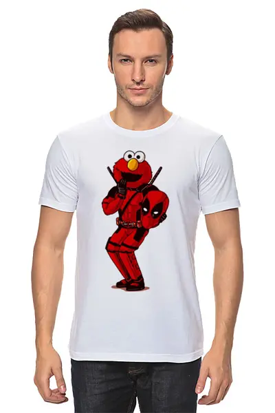 Заказать мужскую футболку в Москве. Футболка классическая Пародия   от T-shirt print  - готовые дизайны и нанесение принтов.