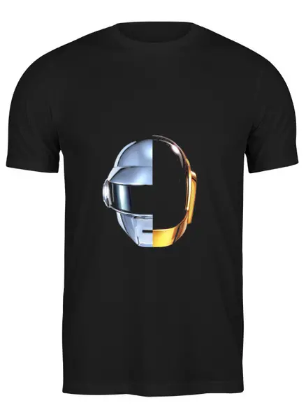 Заказать мужскую футболку в Москве. Футболка классическая Daft Punk от YellowCloverShop - готовые дизайны и нанесение принтов.