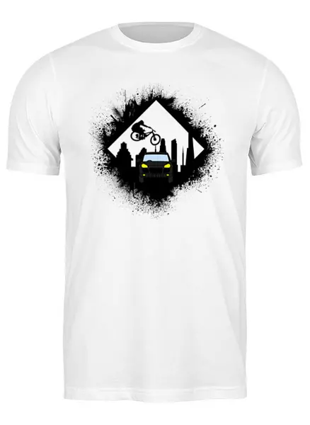 Заказать мужскую футболку в Москве. Футболка классическая Street Ride от oneredfoxstore@gmail.com - готовые дизайны и нанесение принтов.