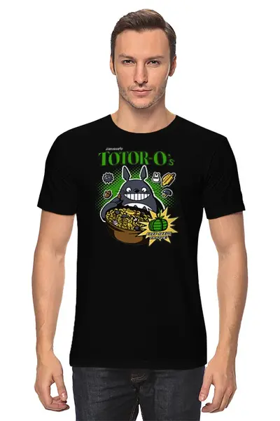 Заказать мужскую футболку в Москве. Футболка классическая Тоторос от totorian - готовые дизайны и нанесение принтов.
