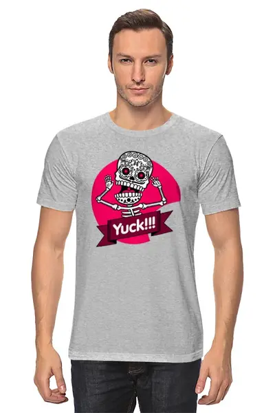 Заказать мужскую футболку в Москве. Футболка классическая Скелетон от T-shirt print  - готовые дизайны и нанесение принтов.