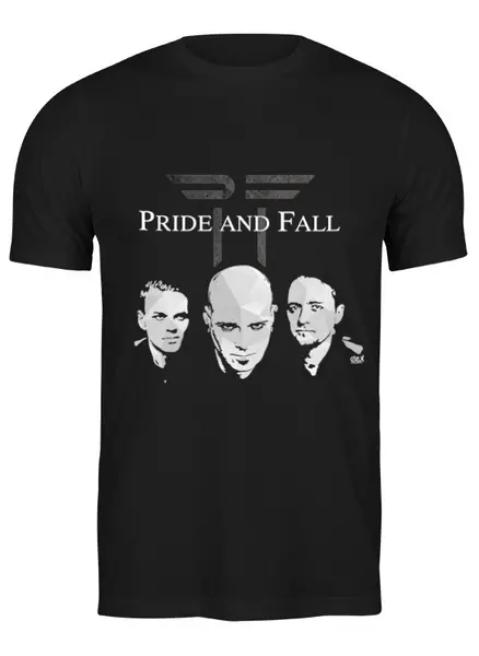 Заказать мужскую футболку в Москве. Футболка классическая Pride and Fall от OEX design - готовые дизайны и нанесение принтов.