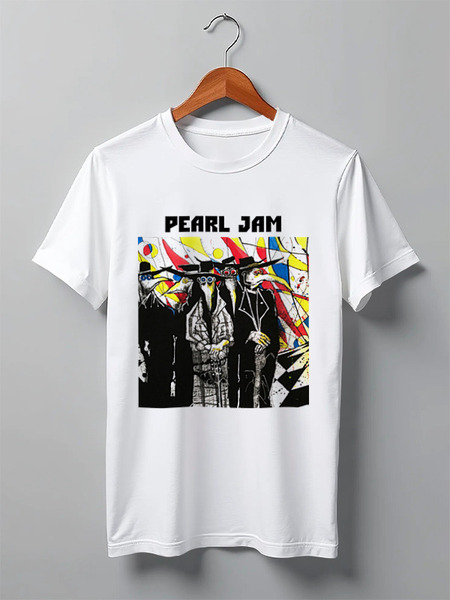 Заказать мужскую футболку в Москве. Футболка классическая Pearl Jam от Fedor - готовые дизайны и нанесение принтов.