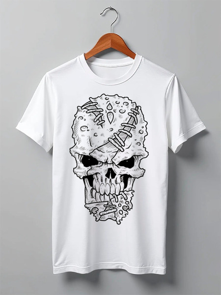 Заказать мужскую футболку в Москве. Футболка классическая Skulls от oneredfoxstore@gmail.com - готовые дизайны и нанесение принтов.
