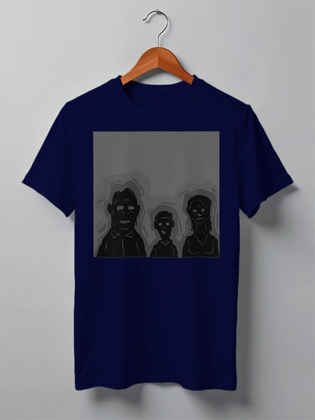 Заказать мужскую футболку в Москве. Футболка классическая Zombies от oneredfoxstore@gmail.com - готовые дизайны и нанесение принтов.