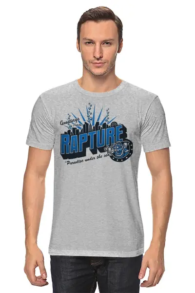 Заказать мужскую футболку в Москве. Футболка классическая Rapture от cherdantcev - готовые дизайны и нанесение принтов.
