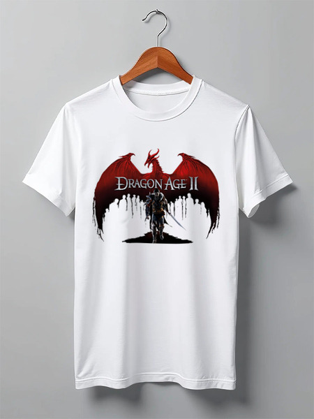 Заказать мужскую футболку в Москве. Футболка классическая DRAGON AGE от robus - готовые дизайны и нанесение принтов.