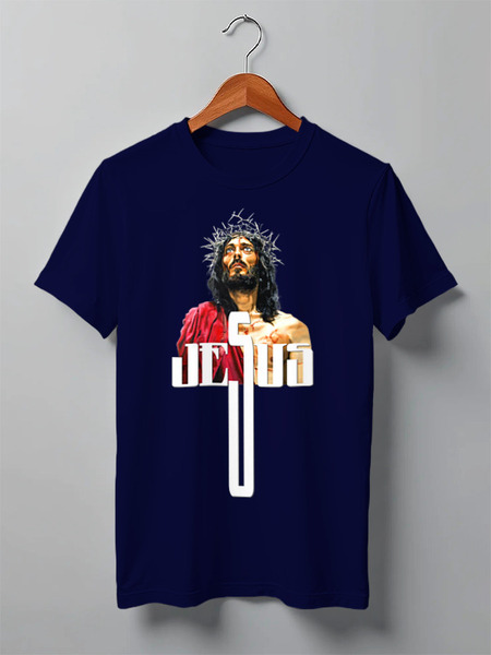 Заказать мужскую футболку в Москве. Футболка классическая ✞ JESUS · Jerusalem ✞ от balden - готовые дизайны и нанесение принтов.