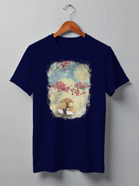 Заказать мужскую футболку в Москве. Футболка классическая Japan Sushi Cat от oneredfoxstore@gmail.com - готовые дизайны и нанесение принтов.