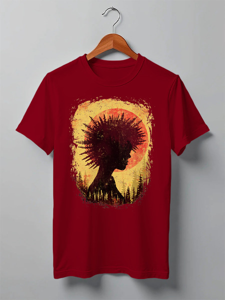 Заказать мужскую футболку в Москве. Футболка классическая Forest Punk от oneredfoxstore@gmail.com - готовые дизайны и нанесение принтов.