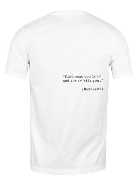 Заказать мужскую футболку в Москве. Футболка классическая Bukowski от Maxim - готовые дизайны и нанесение принтов.