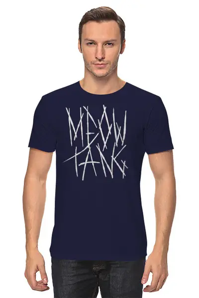 Заказать мужскую футболку в Москве. Футболка классическая Meow-Tang Clan от oneredfoxstore@gmail.com - готовые дизайны и нанесение принтов.