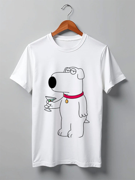 Заказать мужскую футболку в Москве. Футболка классическая BRIAN GRIFFIN от Max - готовые дизайны и нанесение принтов.