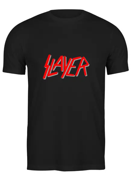 Заказать мужскую футболку в Москве. Футболка классическая "Slayer" от Fedor - готовые дизайны и нанесение принтов.