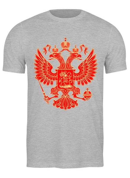 Заказать мужскую футболку в Москве. Футболка классическая Российская Империя от Print design  - готовые дизайны и нанесение принтов.