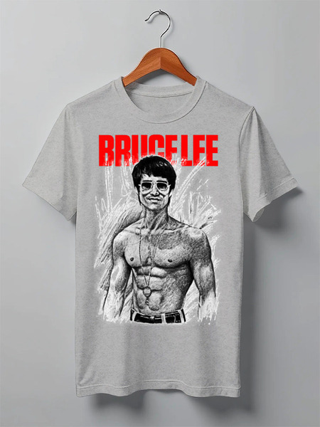 Заказать мужскую футболку в Москве. Футболка классическая Bruce Lee от Leichenwagen - готовые дизайны и нанесение принтов.
