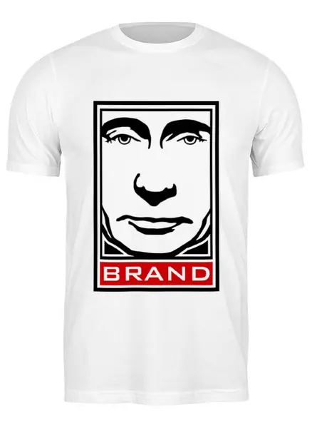 Заказать мужскую футболку в Москве. Футболка классическая brand от gopotol - готовые дизайны и нанесение принтов.