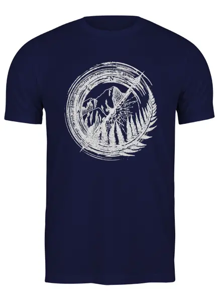 Заказать мужскую футболку в Москве. Футболка классическая Fern Travel от oneredfoxstore@gmail.com - готовые дизайны и нанесение принтов.