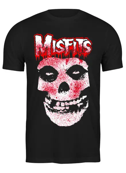 Заказать мужскую футболку в Москве. Футболка классическая Misfits от Николай  Вахлаков  - готовые дизайны и нанесение принтов.