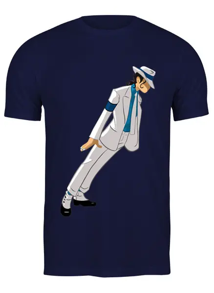 Заказать мужскую футболку в Москве. Футболка классическая Майкл Джексон от Amerikanka - готовые дизайны и нанесение принтов.