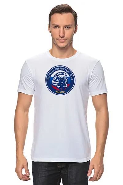 Заказать мужскую футболку в Москве. Футболка классическая Millwall MSC Russia Classic Tee от Millwall Supporters Club Russia - готовые дизайны и нанесение принтов.