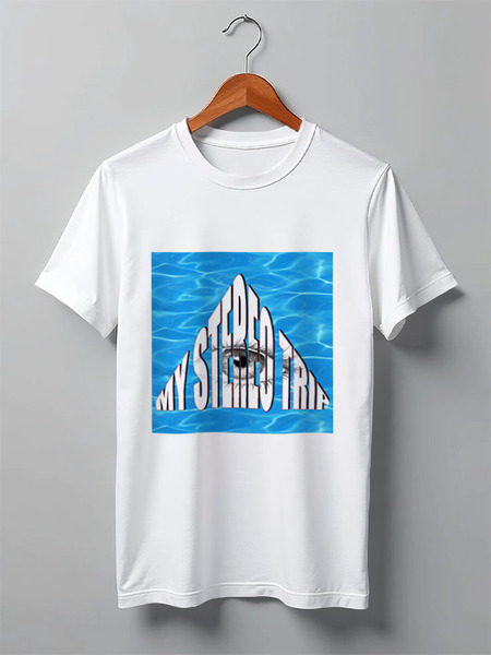Заказать мужскую футболку в Москве. Футболка классическая MY STEREO TRIP от Александр Щетников - готовые дизайны и нанесение принтов.