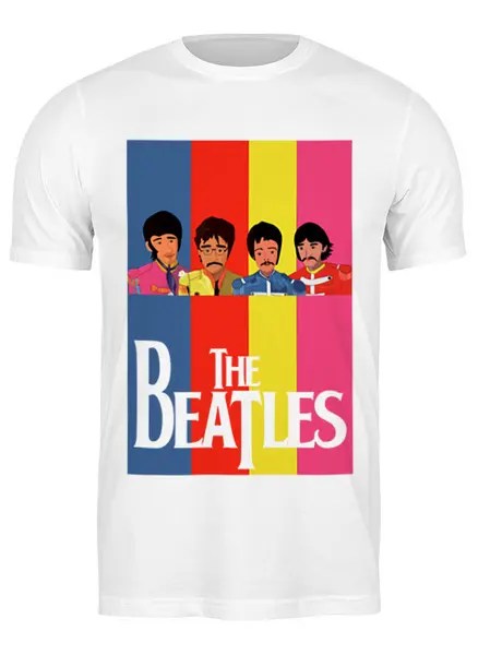 Заказать мужскую футболку в Москве. Футболка классическая ☆The Beatles☆ от balden - готовые дизайны и нанесение принтов.