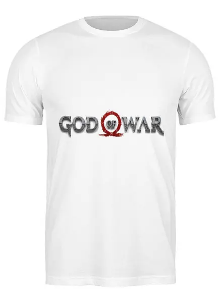 Заказать мужскую футболку в Москве. Футболка классическая God of War от THE_NISE  - готовые дизайны и нанесение принтов.