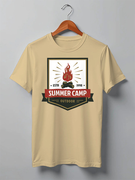 Заказать мужскую футболку в Москве. Футболка классическая Mountains от oneredfoxstore@gmail.com - готовые дизайны и нанесение принтов.