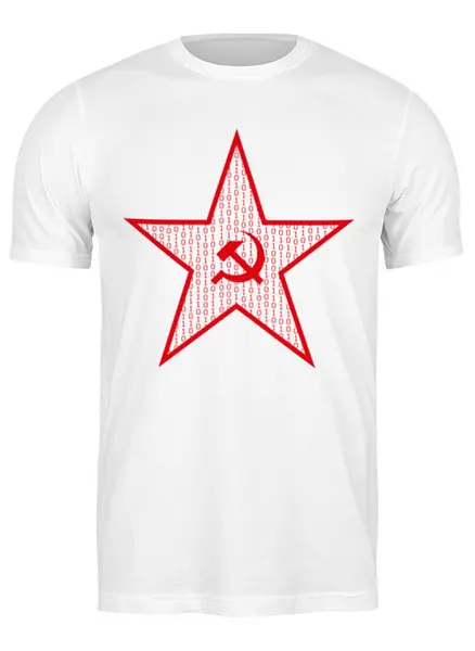 Заказать мужскую футболку в Москве. Футболка классическая Communism will win от Анастасия Шатова - готовые дизайны и нанесение принтов.