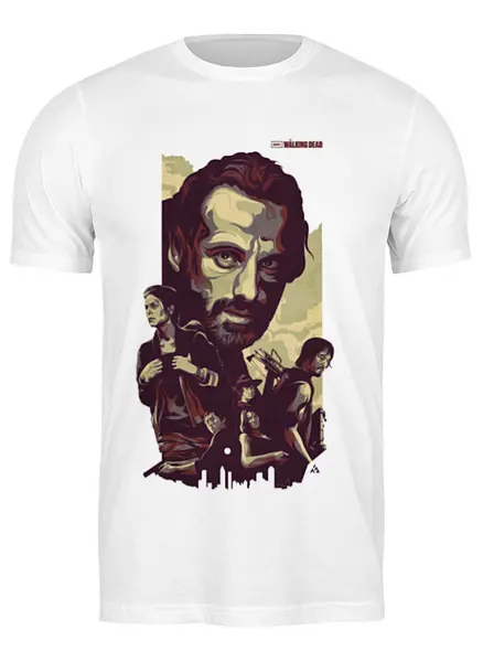 Заказать мужскую футболку в Москве. Футболка классическая The Walking Dead от cherdantcev - готовые дизайны и нанесение принтов.
