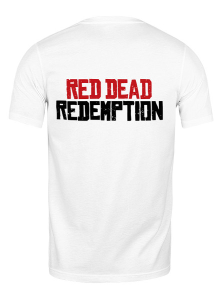 Заказать мужскую футболку в Москве. Футболка классическая Red Dead Redemtion game от Leichenwagen - готовые дизайны и нанесение принтов.