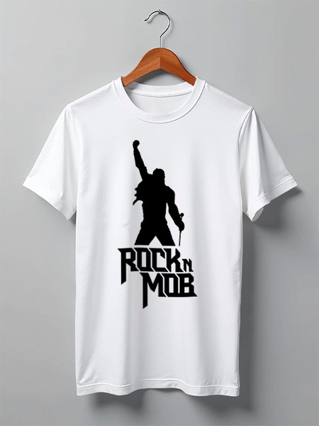 Заказать мужскую футболку в Москве. Футболка классическая FreddyMob от accs@rocknmob.com - готовые дизайны и нанесение принтов.