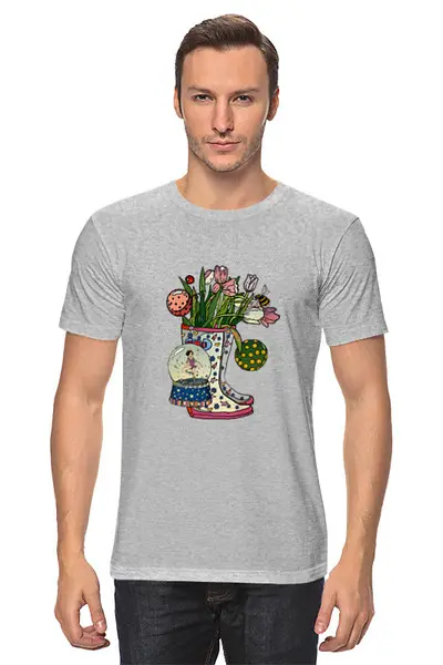 Заказать мужскую футболку в Москве. Футболка классическая капелька от zukak@mail.ru - готовые дизайны и нанесение принтов.