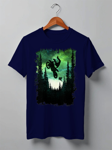 Заказать мужскую футболку в Москве. Футболка классическая Forest Riders от oneredfoxstore@gmail.com - готовые дизайны и нанесение принтов.