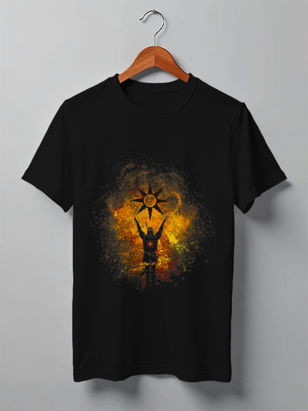 Заказать мужскую футболку в Москве. Футболка классическая Praise the Sun от cramonk - готовые дизайны и нанесение принтов.