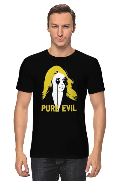 Заказать мужскую футболку в Москве. Футболка классическая Pure Evil от OEX design - готовые дизайны и нанесение принтов.