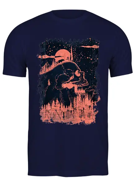 Заказать мужскую футболку в Москве. Футболка классическая Run or Die от oneredfoxstore@gmail.com - готовые дизайны и нанесение принтов.