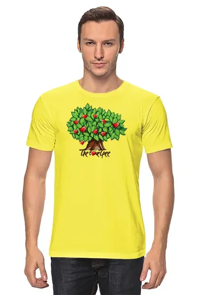 Заказать мужскую футболку в Москве. Футболка классическая iCalistini The Love Tree Дерево Любви от iCALISTIni - готовые дизайны и нанесение принтов.