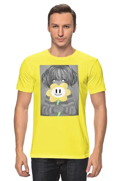 Заказать мужскую футболку в Москве. Футболка классическая  Undertale  от cherdantcev - готовые дизайны и нанесение принтов.