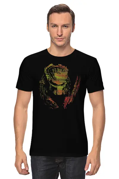 Заказать мужскую футболку в Москве. Футболка классическая Aliens от oneredfoxstore@gmail.com - готовые дизайны и нанесение принтов.